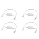 4X 24 Outil de réinitialisation du minuteur de redémarrage automatique des heures DC Routeur de modem en fibre de temps de puissance DC Gestionnaire de puissance White,4 x Ligne de redémarrage du routeur,Blanc
