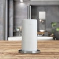 thumbnail image 4 of Stainless Steel Vertical Paper Towel Holder for Kitchen and Living Room – Perforation-Free Paper Towel Storage Rack for Countertop and Toilet Paper Roll Holder, 4 of 7