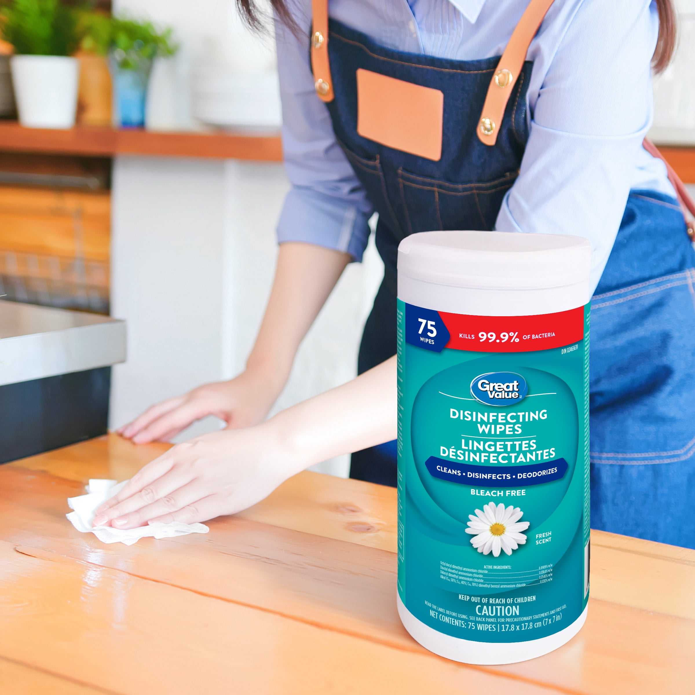Great Value Disinfecting Wipes Fresh Scent