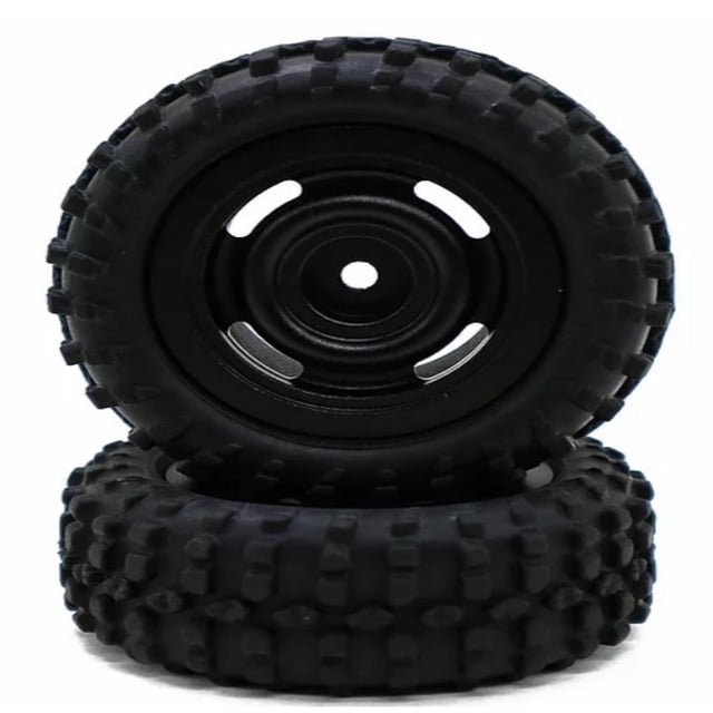 ZheElen Plastic Wear-resistant Wheel Rims Tyre For 1/24 SCX24 RC Car Part RC Car Accessories Replacement Parts RC Upgrade Part Black