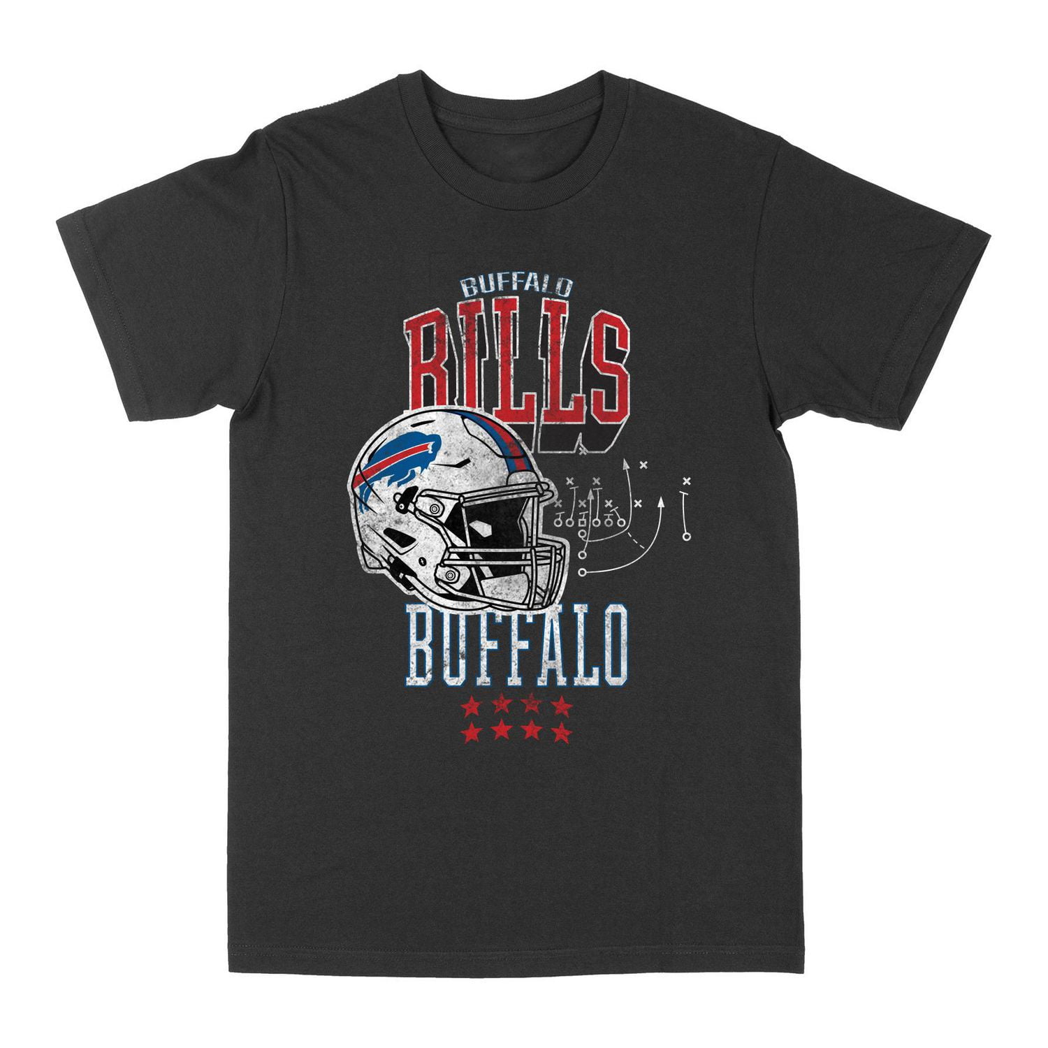 T-shirt graphique casque et terrain NFL Buffalo Bills pour hommes, noir
