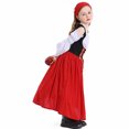 thumbnail image 4 of Robes pour Enfants pour Mariages à Manches Longues à Col Rond Robe Longueur Cheville pour Femmes Couleur Unie Robe Longueur Cheville à Manches Longues à Col Rond Rouge m, 4 of 9