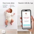 thumbnail image 4 of Sense-U Baby Sock Shoe Bundle Smart Baby Monitor: Sock Shoe Plus 2.5K PTZ Camera - Track Heart Rate, Sleep Movement, Heartbeat, Pan-Tilt-Zoom Video, AI Cry Detection, Audio, 4 of 9