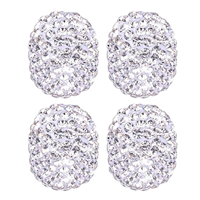 Agiferg Capuchon de Pneu d'Automobile Incrusté de Diamants, Étanche, pour Pneu à Air