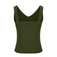 thumbnail image 4 of LSLJS Débardeurs Plissés pour Femmes Bretelles Spaghetti Camisole Ourlet Incurvé Mode Bretelles, Combinaisons & Barboteuses Cadeaux pour Femmes, 4 of 6