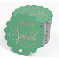 thumbnail image 4 of Inkdotpot Rose Gold Foil Paper Hang Tags Let Love Sparkle Wedding Favor Tags 50 Pieces, 4 of 6