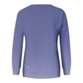 thumbnail image 4 of RKSTN Chandails en Molleton pour Femmes Mode Automne 2023 Couleur Dégradée Manches Longues Chandail en Molleton Grande Taille Ample Col Rond Doux Chandail Tops, 4 of 5