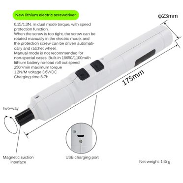 Cordless Electrical Screwdriver Power Tool electrical drill white Rechargeable Multifunction Power Drill Set With 11 Bits Kit