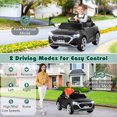 thumbnail image 4 of Gymax Voiture Électrique 12 V pour Enfants avec Télécommande, Suspension à 4 Roues, 3 Vitesses, Phare DEL, Noir, 4 of 10