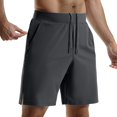 thumbnail image 1 of Men's 7 Inch Stretch Work Shorts - 4 Pockets Lightweight Polyester/Spandex - Casual/Beach - Zipper Fly, S-XXXL, 1 of 4