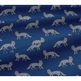 thumbnail image 5 of oneOone Viscose Jersey Fabric Fox Block Printed Craft Fabric BTY 60 Inch Wide, 5 of 5