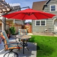 thumbnail image 3 of LSLJS Garden Umbrella Outdoor Stall Umbrella Beach Sun Umbrella Replacement Cloth 118 Inch Diameter with 8 Bones, Portable Windproof Compact Travel Umbrella, 3 of 4