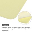 thumbnail image 4 of Uxcell 6 Pcs Iron on Patches Fabric Repair Patches for Clothes Light Yellow, 4 of 6
