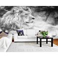 thumbnail image 2 of Papier Peint 3D Lion Blanc SKU# WAL0165, 2 of 6
