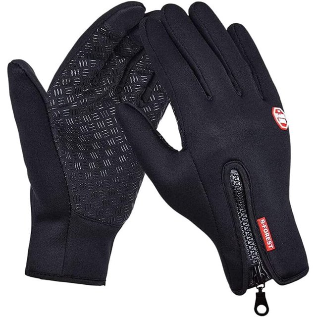 Touchscreen Fleece Insulated Gloves, Thermal Windproof Snow-Proof Warm Gloves Winter Sports Ski Riding Bike Mittens