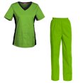 thumbnail image 1 of Women's Scrubs Set Scrub Top and Pants Scrubs Set, 1 of 3