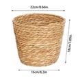thumbnail image 2 of Contenant Tissé de Rangement pour Textiles de Maison pour Usage Intérieur en Paille Naturelle, Style Bohème, Cache-Pot et Support Décoratif, 2 of 6