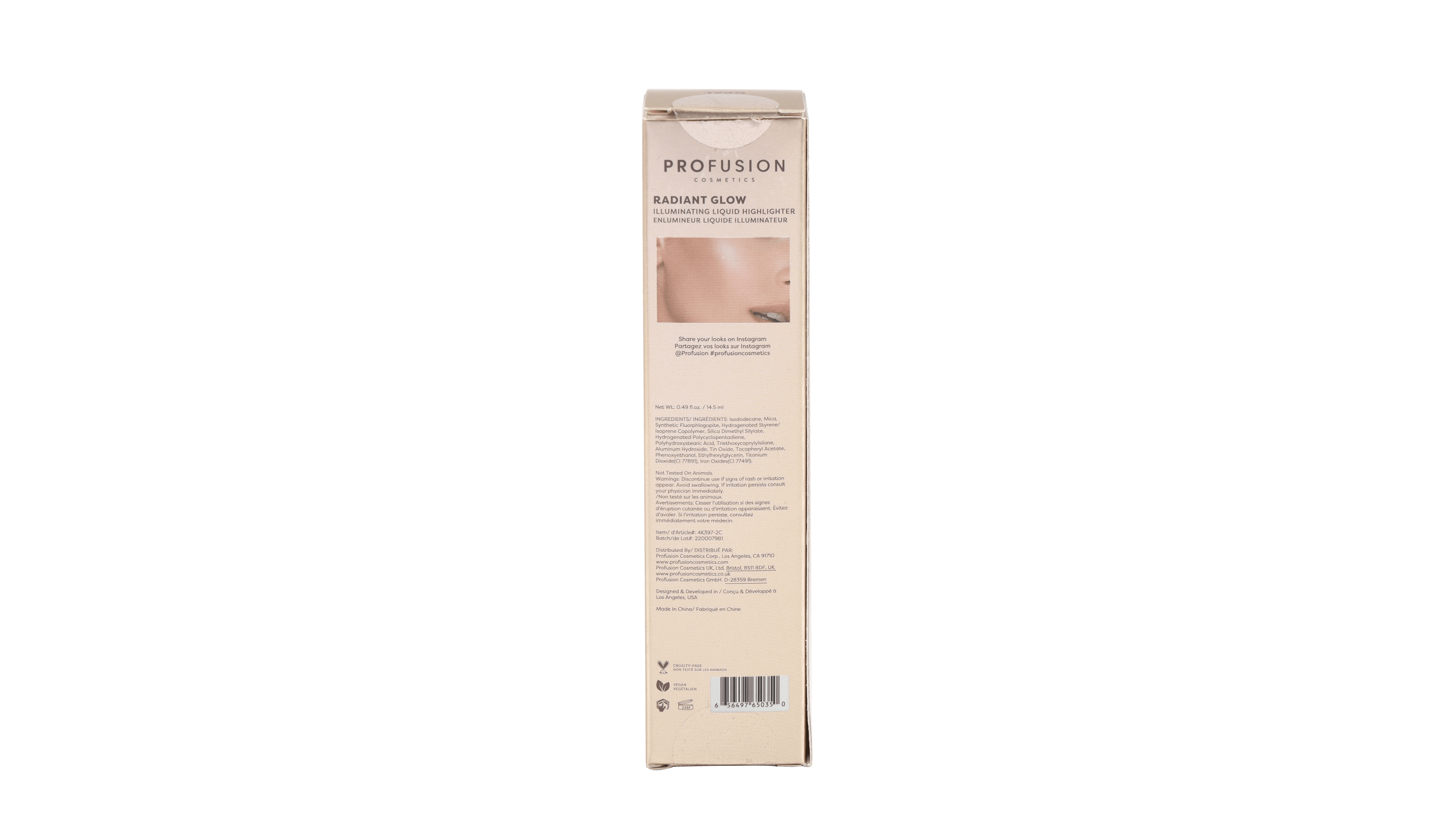 Profusion Cosmétiques | Éclaireur Liquide Lumineux Radiant, pour la peau moyenne à foncée, Opal, 1 pièce, 0.49 fl. oz.
