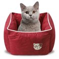 thumbnail image 1 of Pet Bed Soft Fleece Deep Sleep Windproof Cat Winter Bed Pet Cushion, 1 of 6