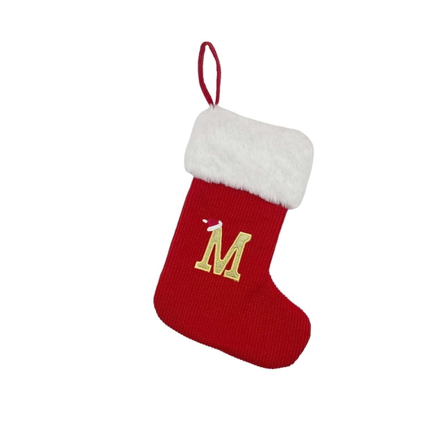 XZNGL Christmas Stocking Holiday Gift Bags, 20 x 30 cm Hanging Christmas Decorations with Snowflake or Christmas Tree Pattern for Family Gift Giving and Festive Home Decoration