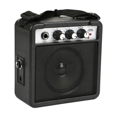 pitrice Amplificateur de Guitare Électrique Amplificateur de Guitare pour Amplificateur Bleu Scène Performance Quotidien pour Pratique Noir 12.5x12.5x6cm