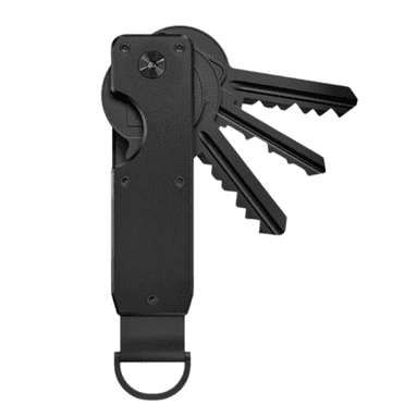 Organisateur de Clés Compact Porte-Clés en Métal Minimaliste Étui à Clés pour Tenir les Clés, 1 Ensemble x Pinces à Clés en Métal, Noir