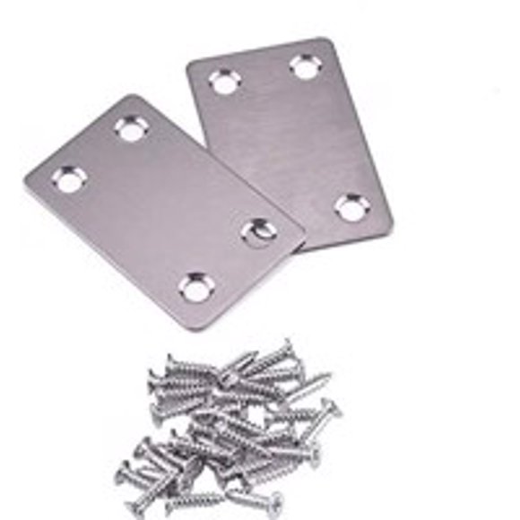 8pcs 38X60mmStainless Steel Flat Sheet Angle Code Straight Bar Straight Code Layer Plate Support