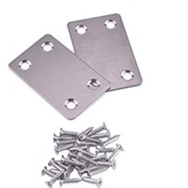 8pcs 38X60mmStainless Steel Flat Sheet Angle Code Straight Bar Straight Code Layer Plate Support