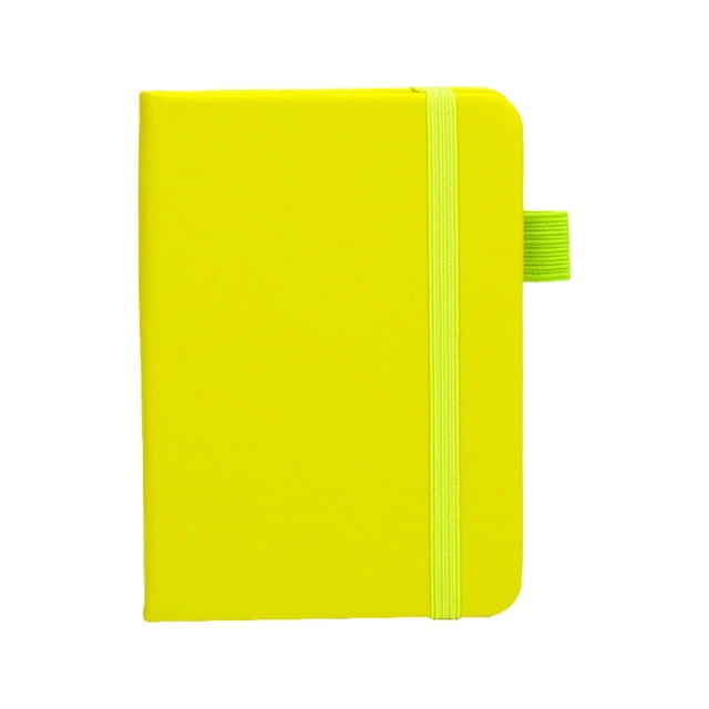 Ecohintz Pocket Hardcover Notepad - College Ruled Mini Journal with Pen Loop for Handbag Essentials, Meeting Notes & Daily Gratitude Logging (Cute Color Collection), 03#