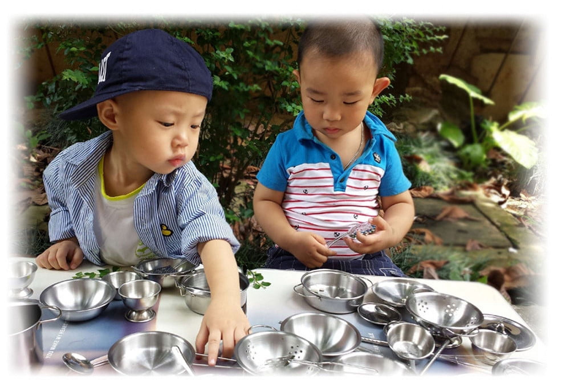 HUASHENG Play Cookware Kids Gift Pcs Utensils Set Toys Pots Kitchen Cooking Pans House 16 Education