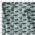 thumbnail image 4 of Soimoi Green Viscose Chiffon Fabric Mountains & Text Print Fabric by the Yard 42 Inch Wide, 4 of 5
