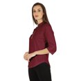 thumbnail image 3 of Inkmeso Stylish Mandarin Collar Top For Women Casual Solid Relaxed-Fit Zipper Front Tunic, 3 of 7