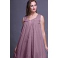 thumbnail image 3 of Bimba Nuisettes en Coton Mauve Abstraites Imprimées pour Femmes Robe Sans Manches Tenue de Nuit Robe Maxi Petite, 3 of 6