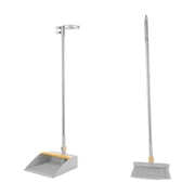 Birdeem Brooms and Dustpan Set Double-Layer Scraper Foldable Dustpan Non-Stick Hair Dustpan Sweeping Brooms 180-Degree Rotatable Brooms for Vertical Storage