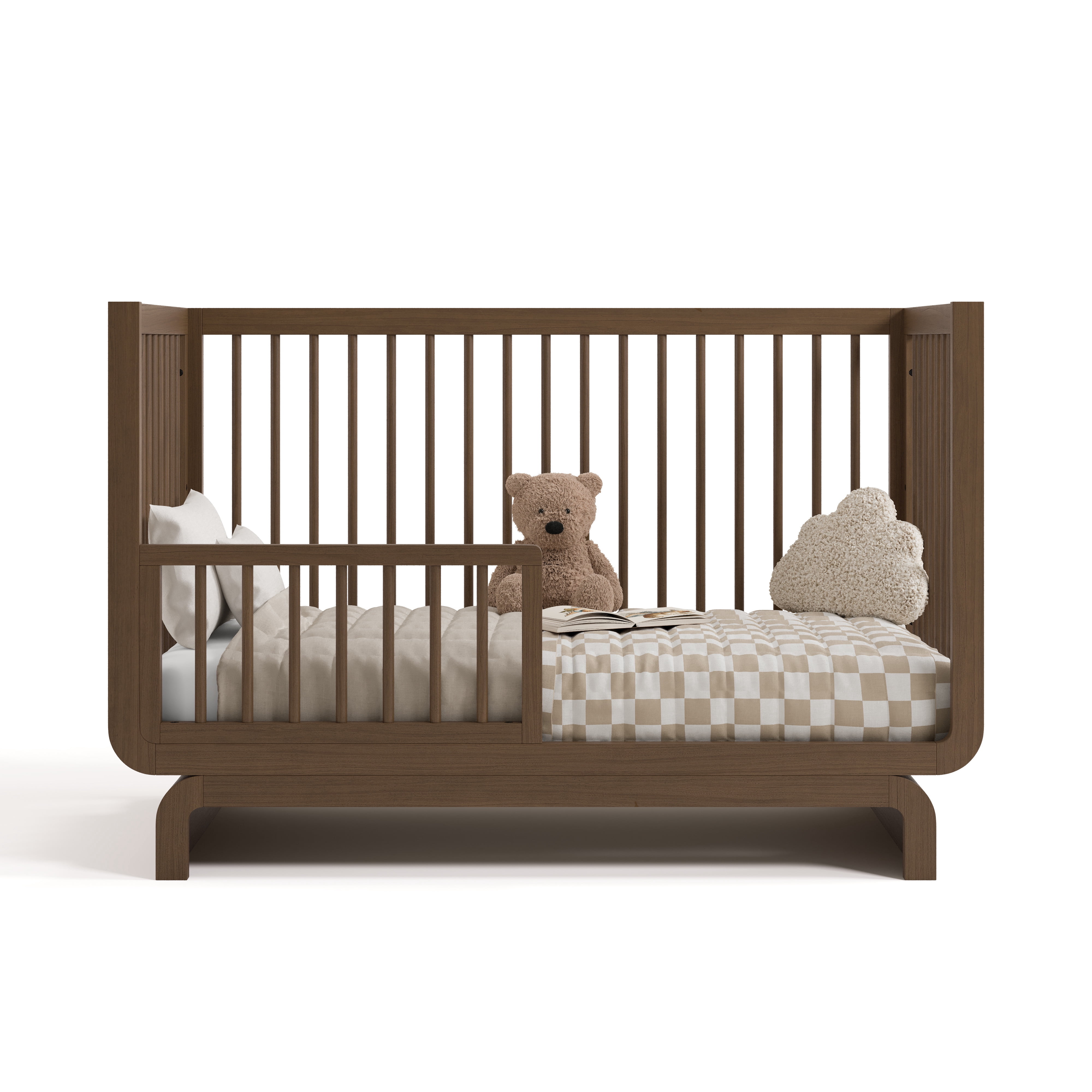Storkcraft Santorini 5-in-1 Convertible Crib, Hazelnut