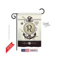 thumbnail image 1 of Breeze Decor 80200 Drapeau de Jardin Impression Recto-Verso R Monogramme Nautique - 13 x 18,5 Po., 1 of 1