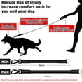 thumbnail image 2 of Rope Dog Leash 4 FT: Heavy Duty Leashes with Swivel Lockable Hook Reflective Threads Bungee and Padded Handle - Dog Lead for Large Small Medium Dogs Outside Walking Hiking Orange, 2 of 7