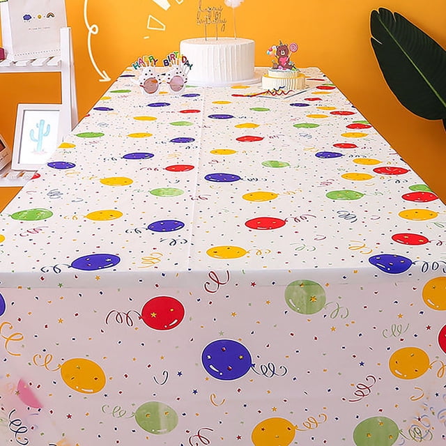 TIMIFIS Disposable Tableware Birthday Party Party Disposable Paper Plates and Cups Colorful Balloons Tablecloth Camping Picnic Set Kitchen Appliances