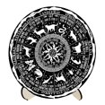 thumbnail image 1 of veasfak Calendar Dowsing Board Set Home Decoration Round Chart Mat Wiccan Altar Supplies D, 1 of 9