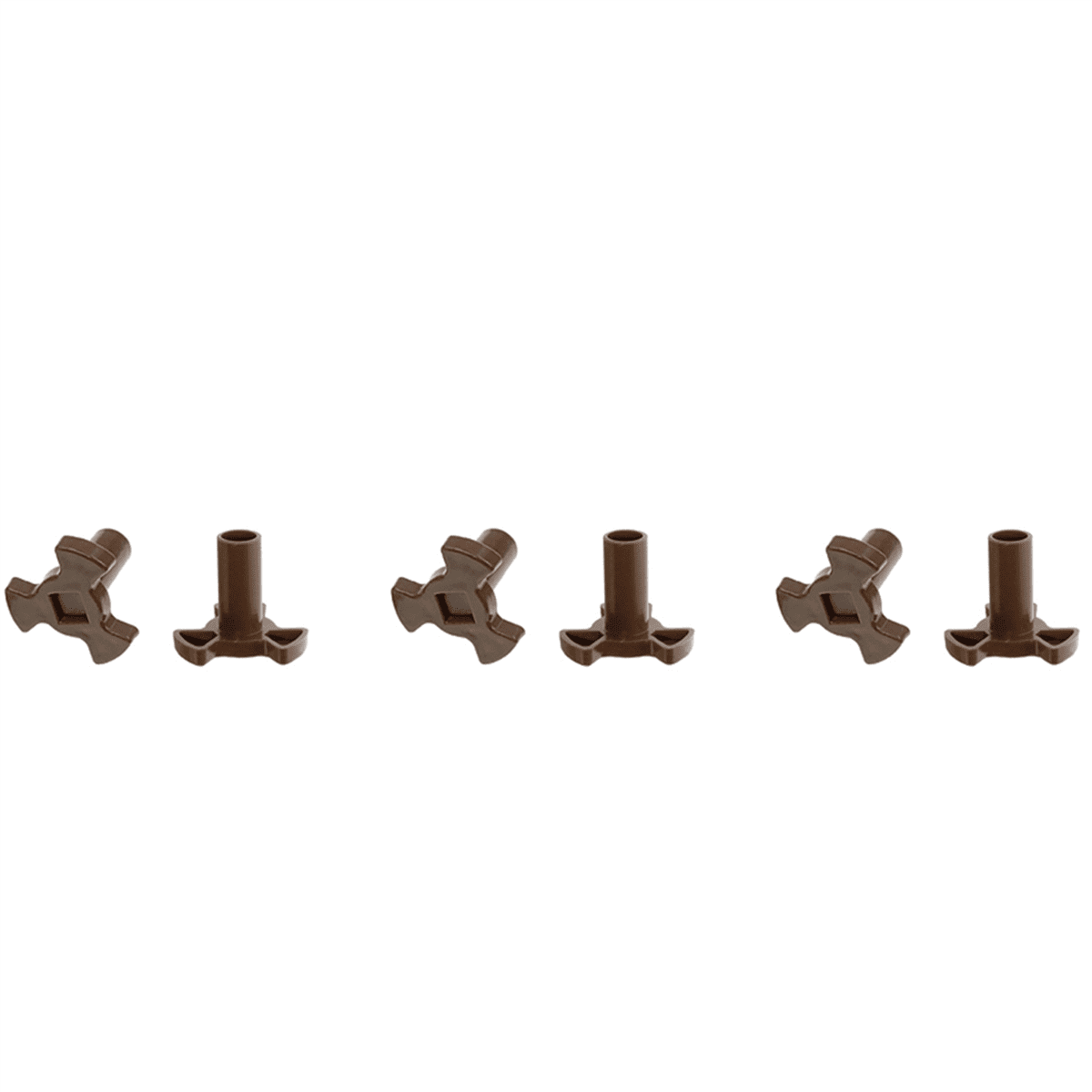 3X Microwave Turntable Coupler,Microwave Oven Roller Guide Support, Microwave Oven Rotary Core Coupling Parts