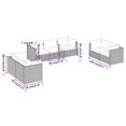 thumbnail image 4 of vidaXL 7 Piece Garden Lounge Set with Cushions Poly Rattan Brown, 4 of 4