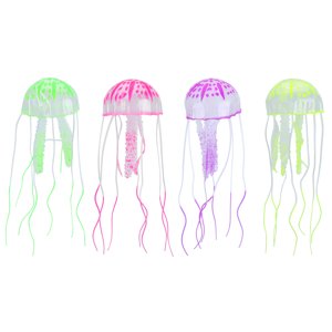 AMONIDA Fish Tank Simulation Jellyfish, Fluorescent Floating Artificial Aquarium Silicone Jellyfish, Fish Tanks For Aquarium