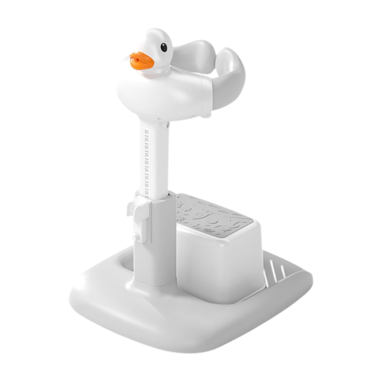 Siruishop Baby Bath Stand Support Bath Rack Comfortable Stable Adjustable with Stool Hug Towers for Baby Newborn Infants Grey white