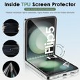 thumbnail image 3 of Suitable for Samsung Galaxy Z Flip 5 screen protector, HD full coverage outer screen + inner screen Tpu soft film + back cover flexible screen protector, 3 of 5