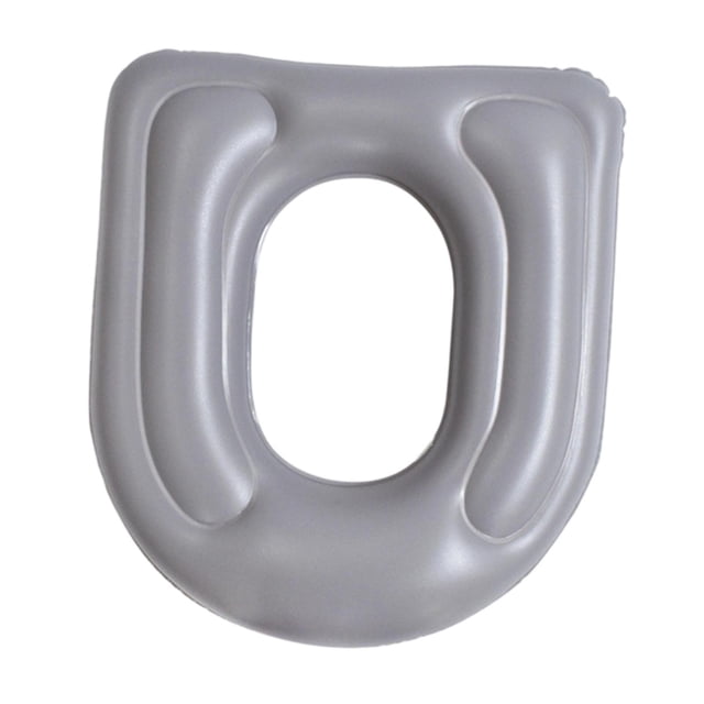 Tnarru Inflatable Toilet Cushion Seating Support Cushion for Traveling Home Elderly Gray