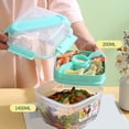 thumbnail image 4 of TIMIFISDouble Boîte à Salade de Fruits à Couches Boîte Bento Portable Boîte Scellée de Conservation, 4 of 9