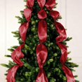 thumbnail image 2 of Christmas Ribbon – 4Cm (20M Total Length) Wide * 20M Long, 2 Inch Wide Satin Ribbon Perfect for Wedding Handmade Bows Craft Fabric Ribbon for Wrapping Bouquets Wedding Decoration（66Ft ）, Ribbon X1, 2 of 9