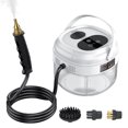 thumbnail image 1 of Pressurized Handheld Multi-surface Steam Cleaner with 3 Brushes and Extended Rod for Home Portable  Cleaning Steamer with 6 Gear Adjustable Digital Touch Screen 1500ml Water, 1 of 7