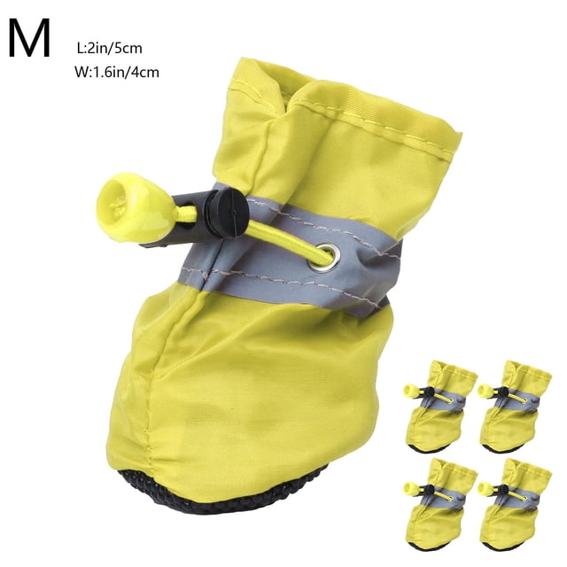 Summer Savings Clearance! Gspmoly Dog Shoes for Small Dogs Dog Shoes Paw Protector with Reflective Straps Non Slip and Water Proof Dog Booties Puppies 4Pc Summer Savings Clearance