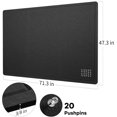 thumbnail image 4 of Large Bulletin Board Large Cork Board Alternative for Wall x es Felt Board Foldable Notice Board Pin Board Vision Board -, 4 of 8